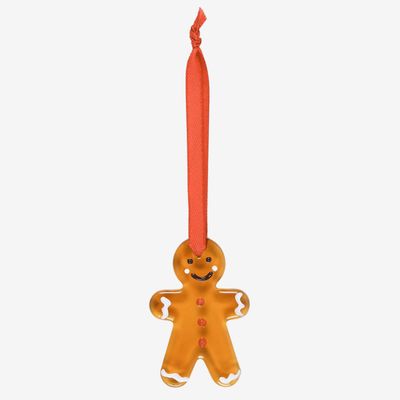 Glass Gingerbread Hanging Ornament