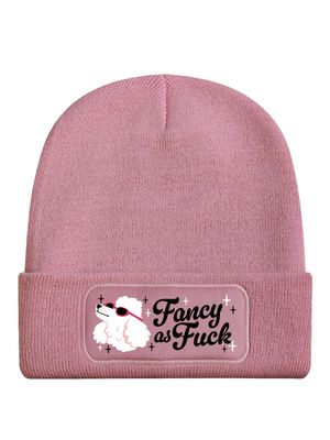 Fancy As Fuck Pale Pink Beanie