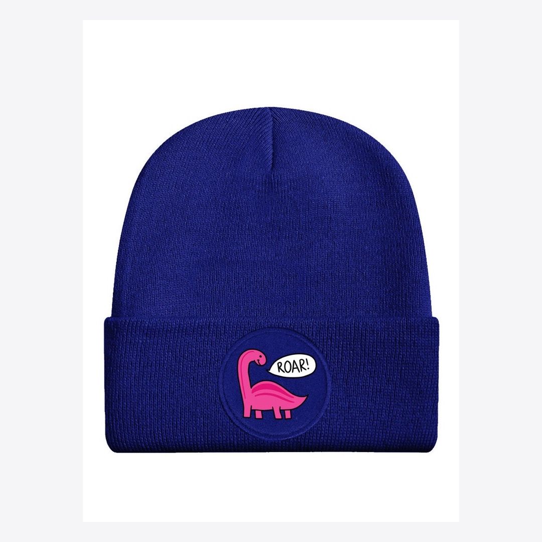 Dino Roar! Royal Blue Beanie