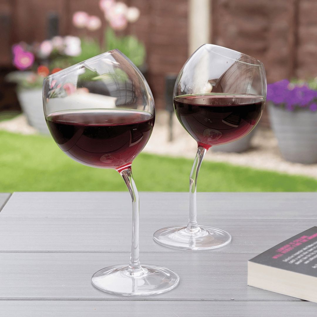 Tipsy Wine Glasses