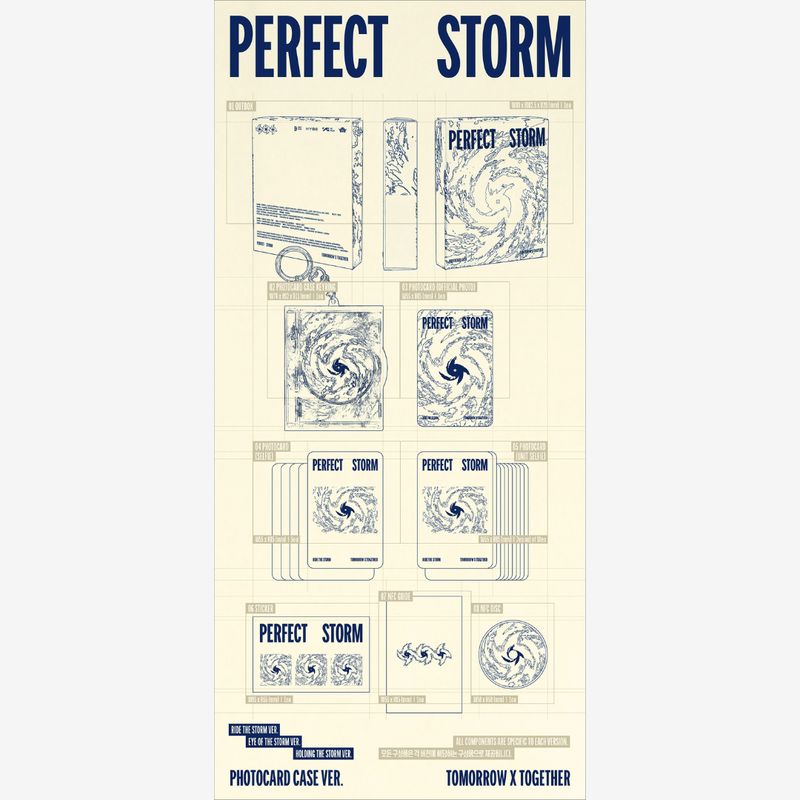 TOMORROW X TOGETHER | PERFECT STORM | Photocard Case Ver. | CD