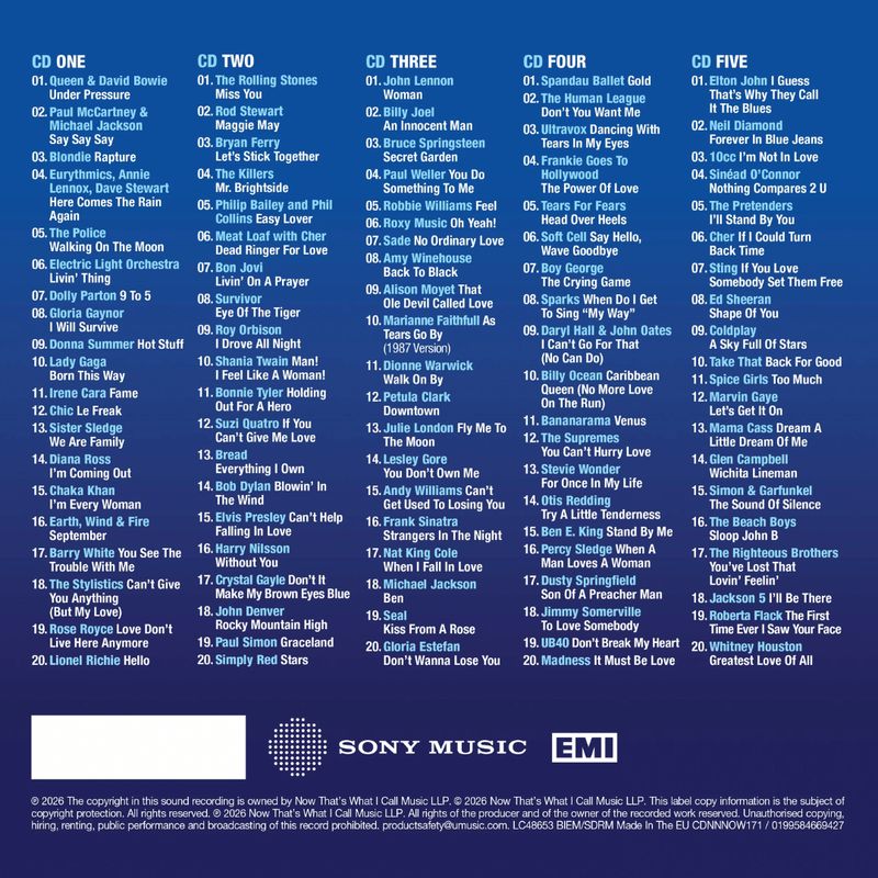 Various Artists | NOW: LEGENDS | 5CD