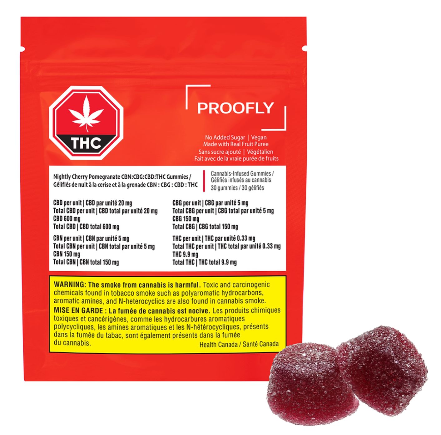 CBN/CBG/CBD Cherry Pomegranate Gummies