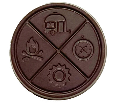 5pk Hazy Mint Organic Dark Chocolate 