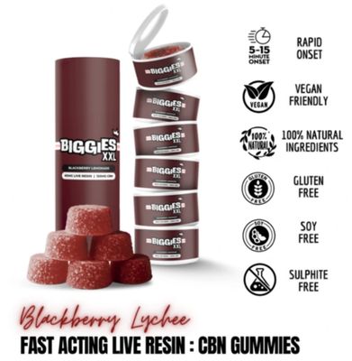 Blackberry Lychee CBG:THC Gummies
