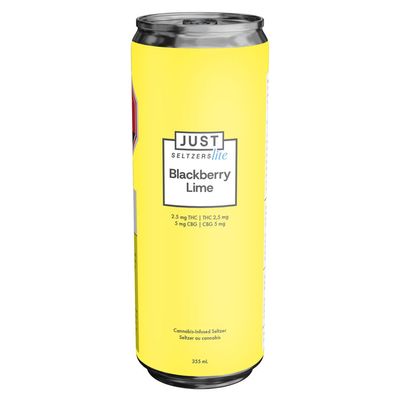 Blackberry Lime 2.5 THC + 5 CBG Seltzer