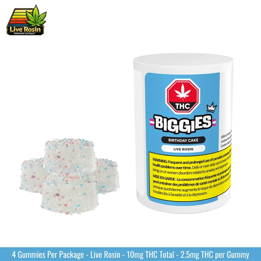 Birthday Cake Live Resin Gummies - 4 x 2.5mg THC
