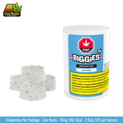 Birthday Cake Live Resin Gummies - 4 x 2.5mg THC