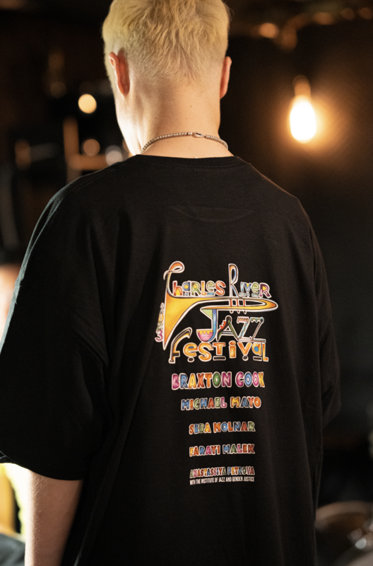Black 2023 Charles River Jazz Festival T-Shirt