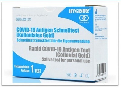 Anbio Rapid Covid-19 Antigen Test (Colloidal Gold) - Spucktest