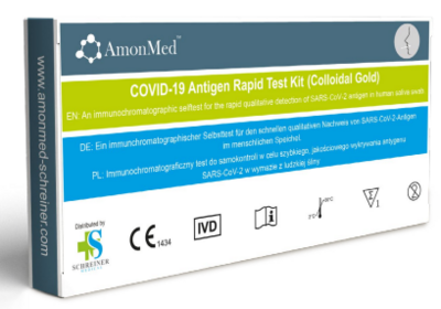 AmonMed COVID-19 Antigen Rapid Test Kit (Colloidal Gold) - Lollitest - 1 VE (500 Tests)