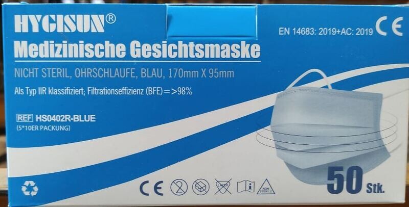 Hygisun Medizinische Gesichtsmaske Hygisun Medizinische Gesichtsmaske