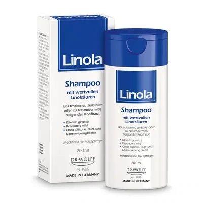 Linola Shampoo - Haarpflege für trockene, empfindliche oder zu Neurodermitis neigende Kopfhaut; PZN 00683565