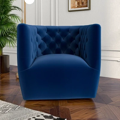 Sloane Swivel Chair (Blue Velvet) Sloane Swivel Chair (Blue Velvet)
