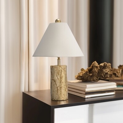 Resin 26 Resin 26" Textured Table Lamp, Gold