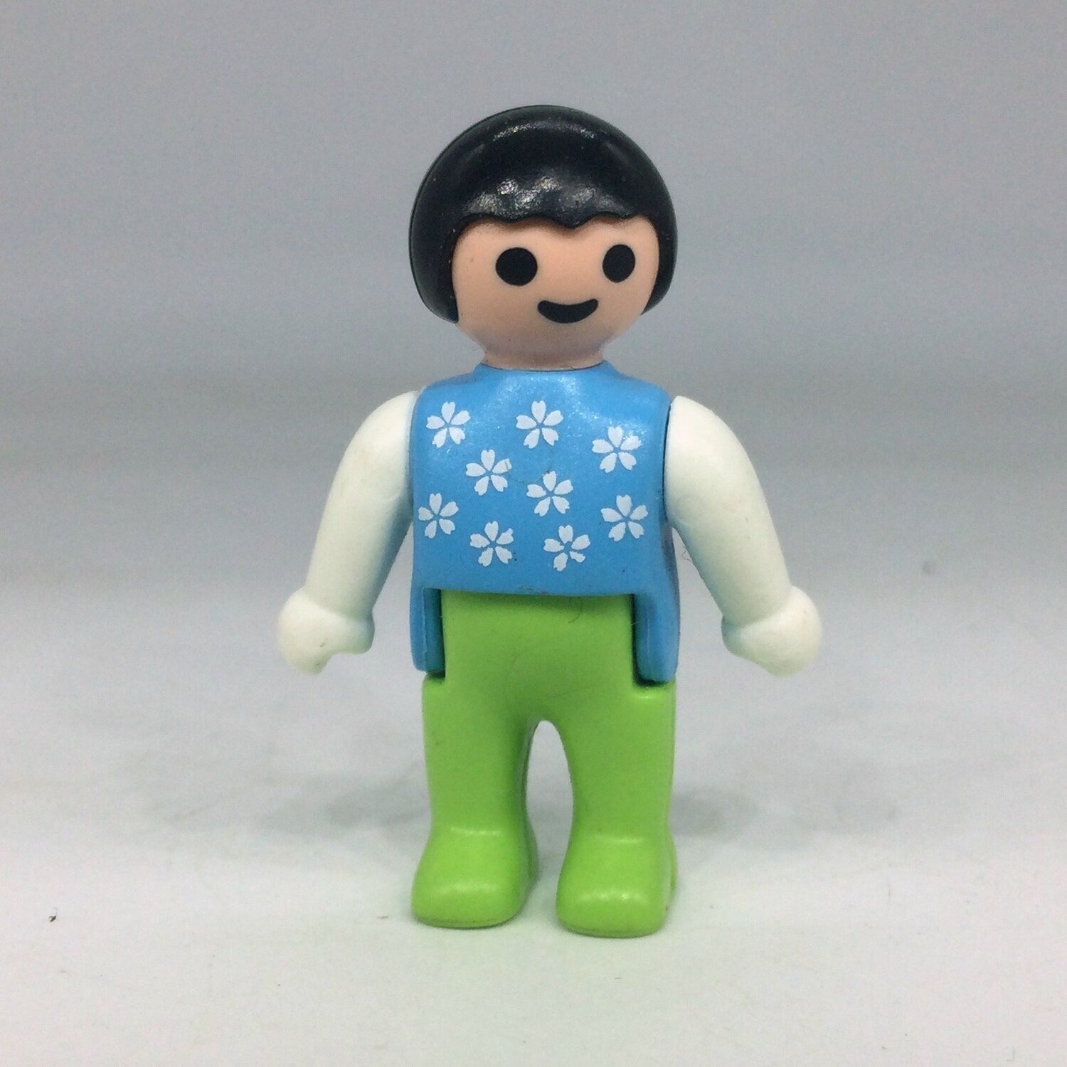 playmobil bébé bleu vert