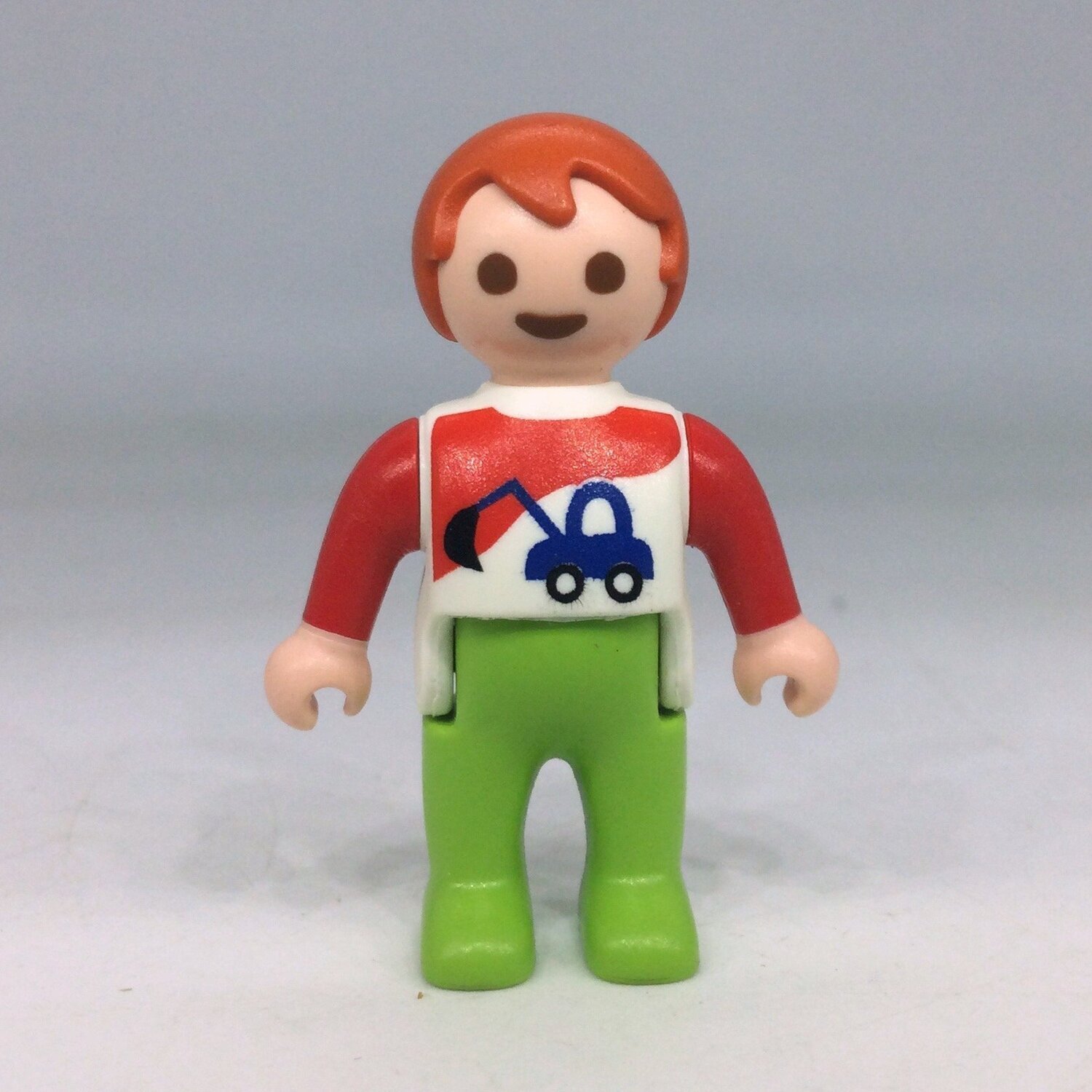 playmobil bébé jvert tractopelle