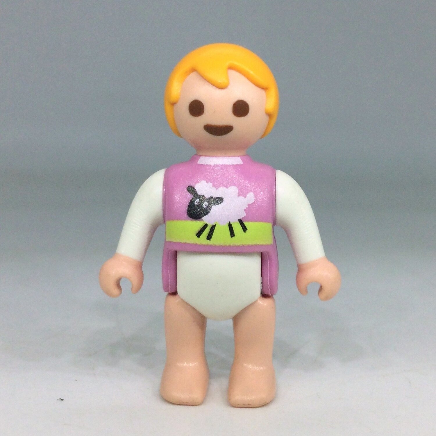 playmobil bébé rose agneau