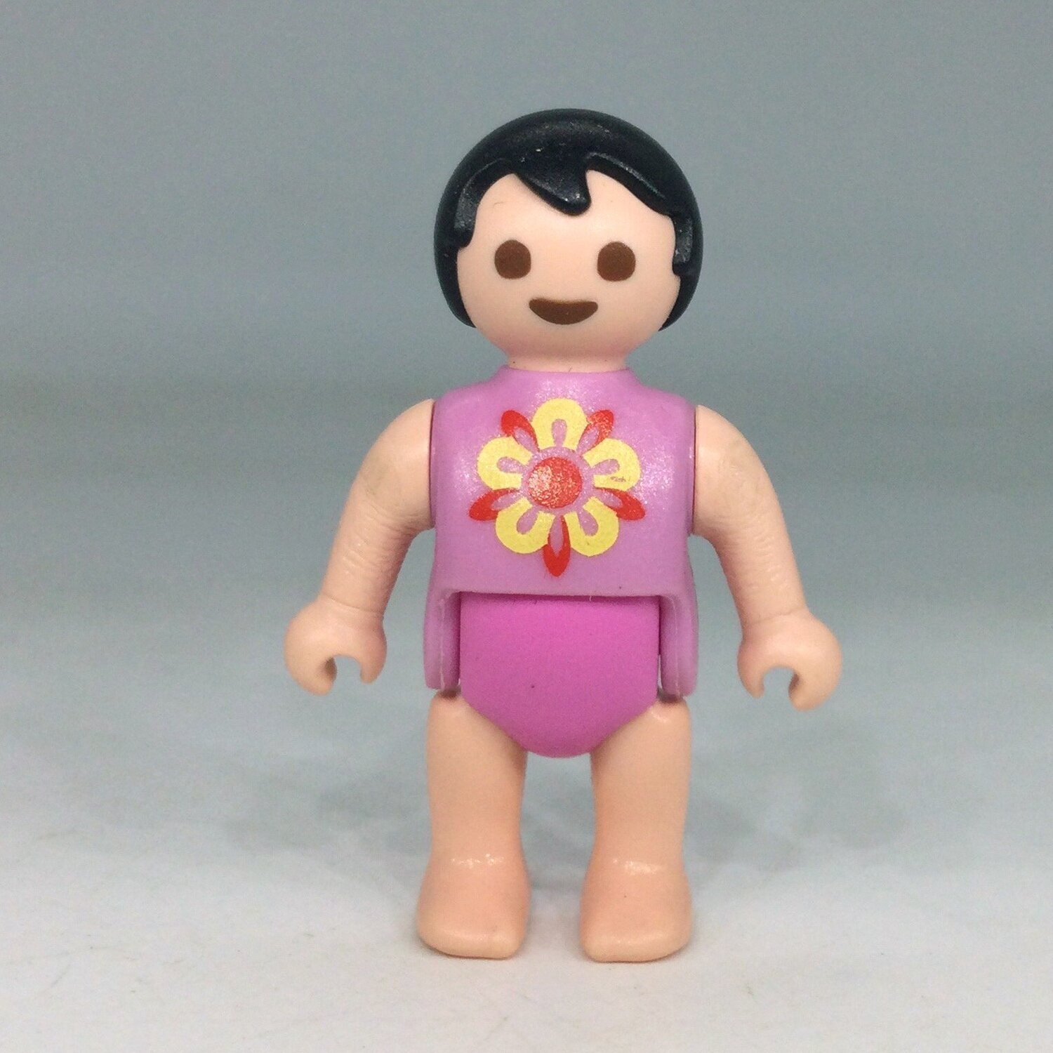 playmobil bébé rose flower