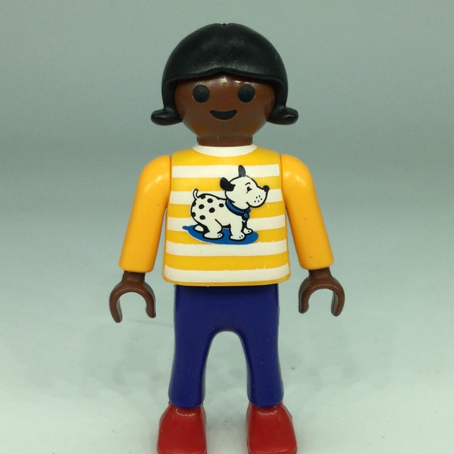 playmobil enfant black dog