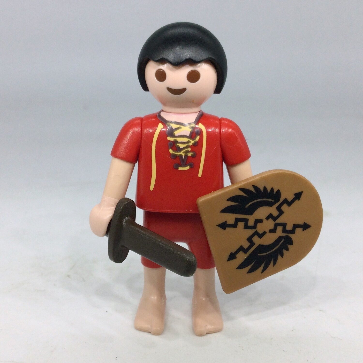 playmobil enfant romain rouge