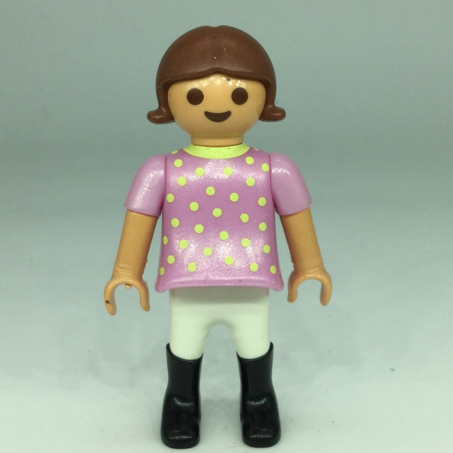 playmobil enfant rose à pois