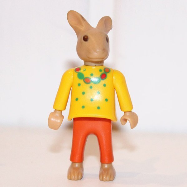 playmobil fillette lapin orange