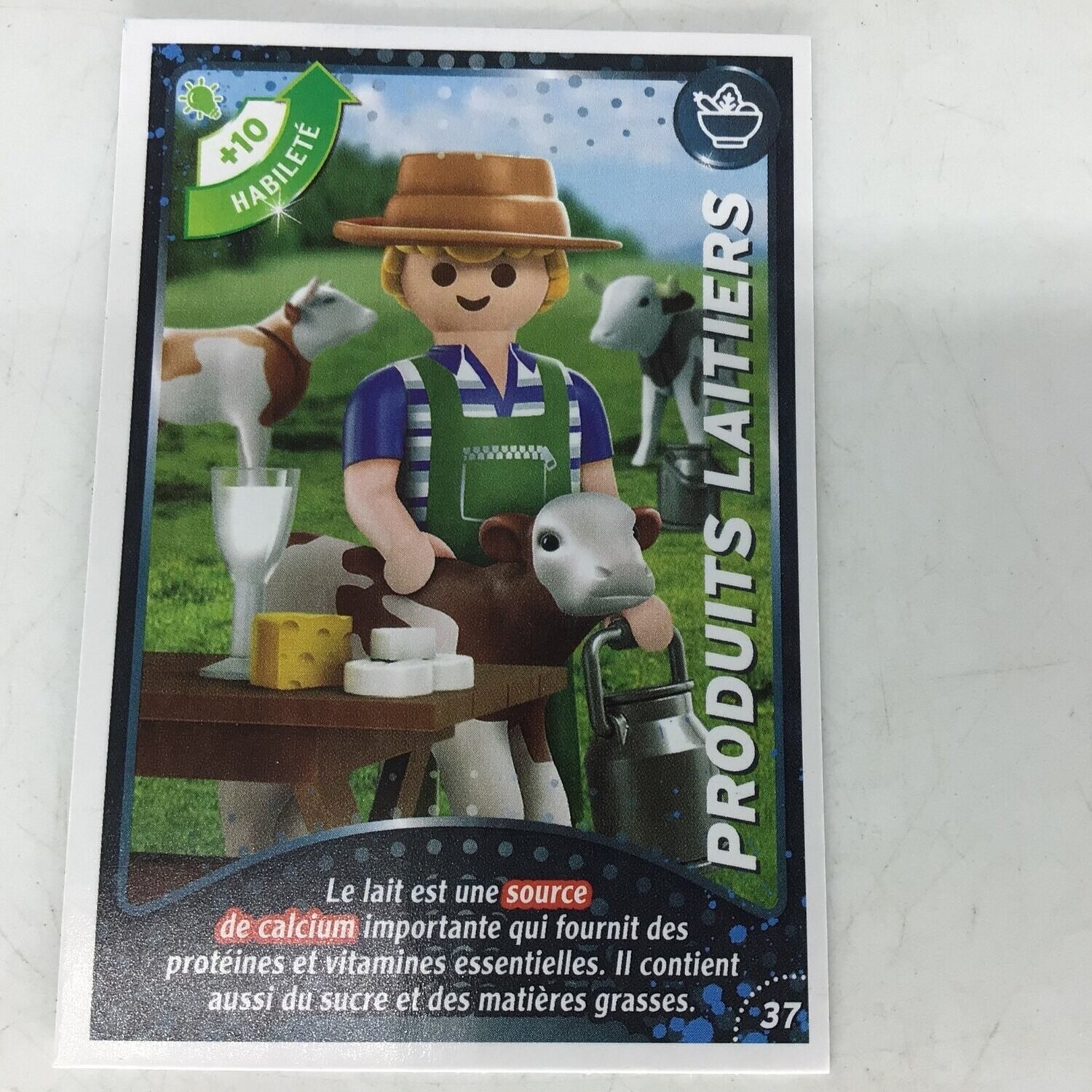 playmobil carte collector 37 laitiers