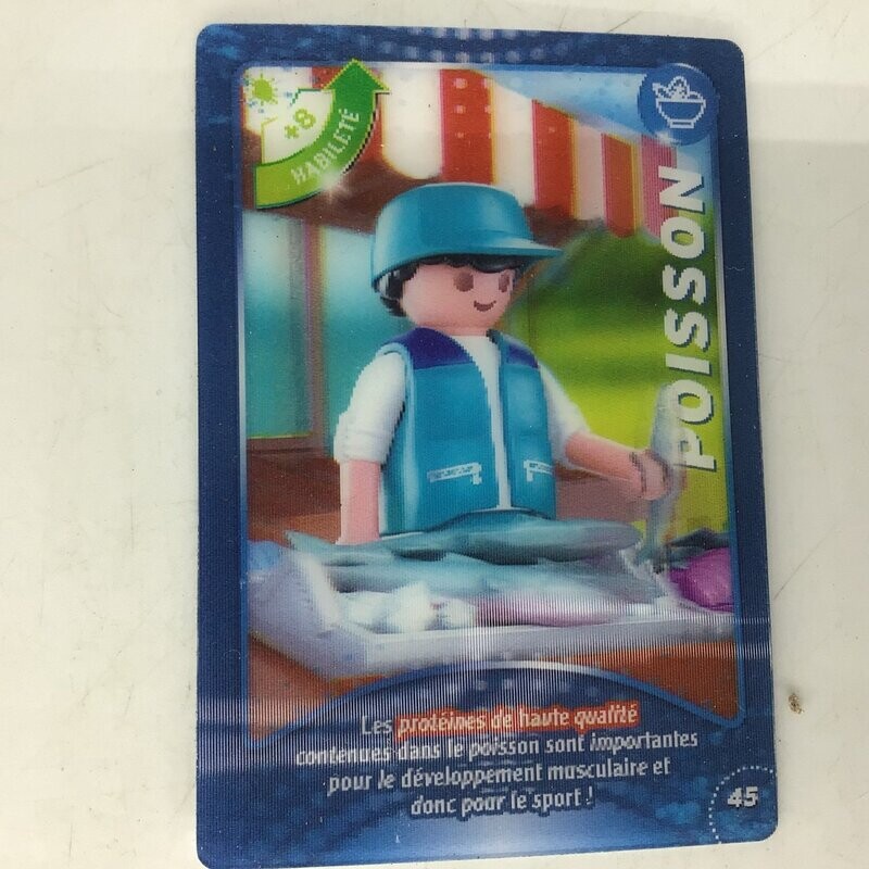 playmobil carte collector 45 poisson