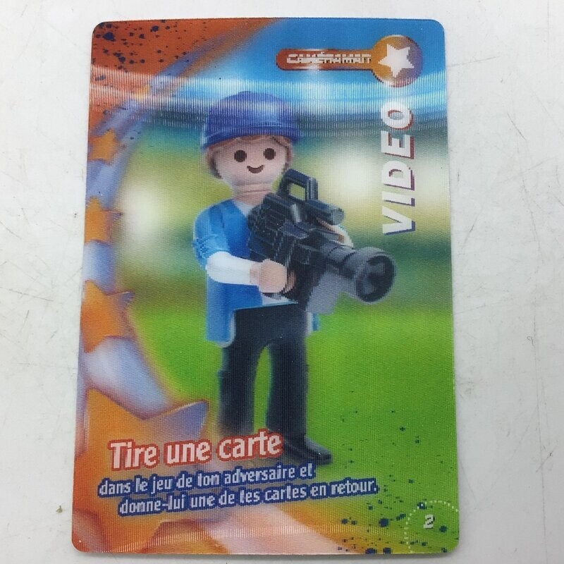 playmobil carte collector 2 video brillant