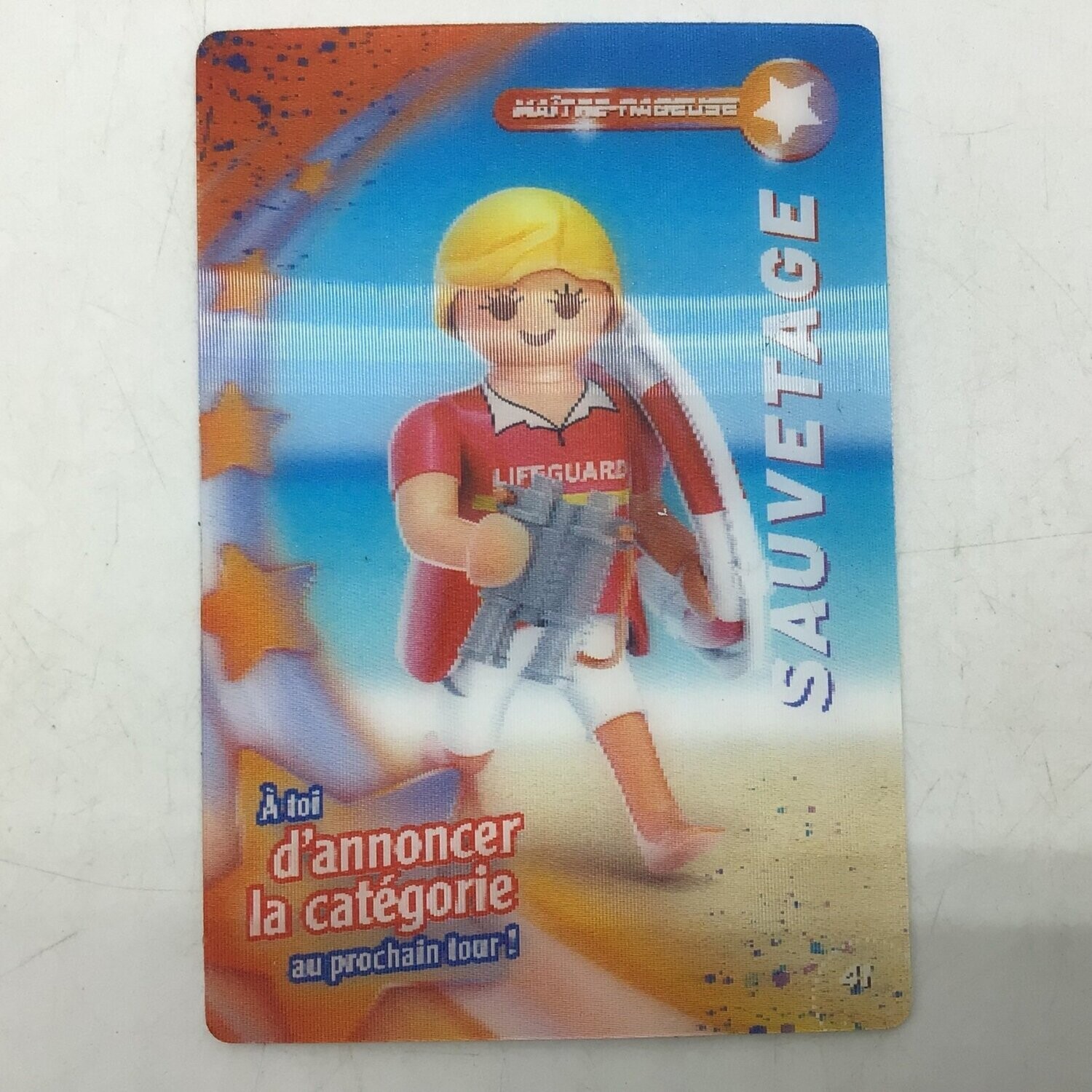 playmobil carte collector 41 sauvetage brillant