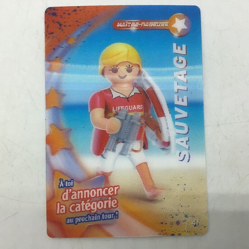 playmobil carte collector 41 sauvetage brillant