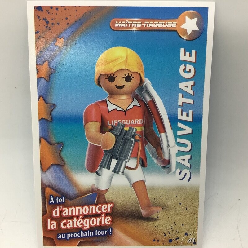 playmobil carte collector 41 sauvetage