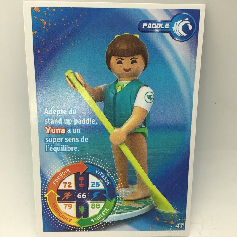 playmobil carte collector 47 paddle yuna