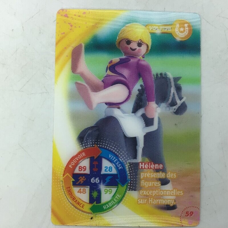 playmobil carte collector 59 voltige helene