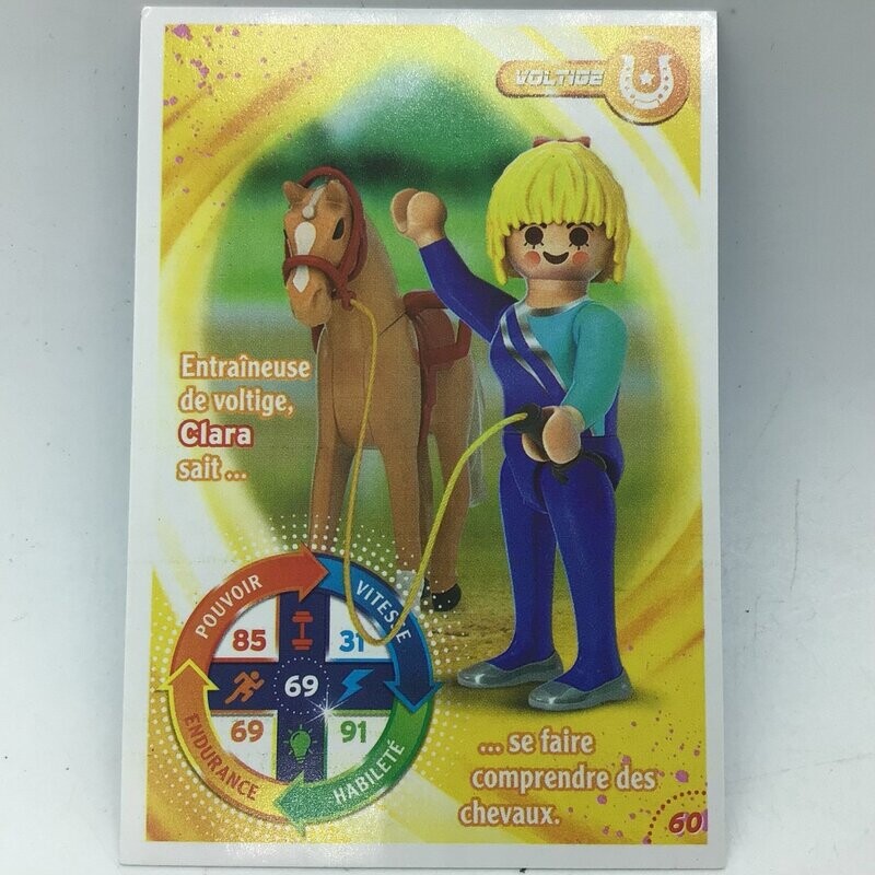 playmobil carte collector 60 voltige clara