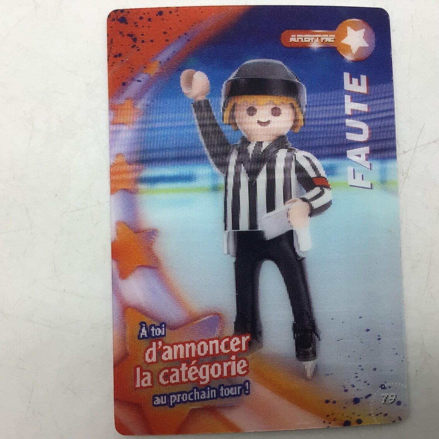 playmobil carte collector 79 faute brillant