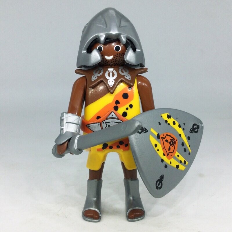 Playmobil gladiateur black et jaune