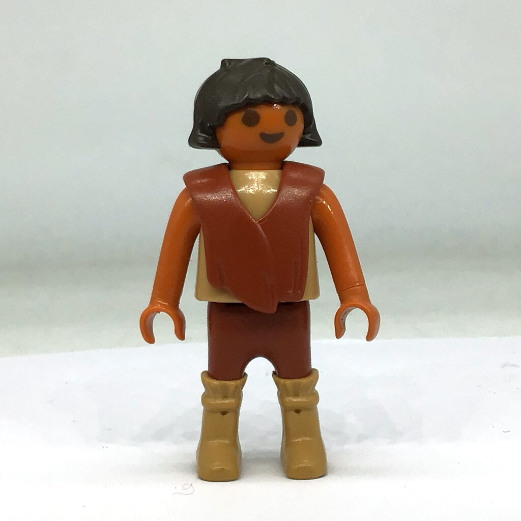 playmobil enfant prehistorique marron