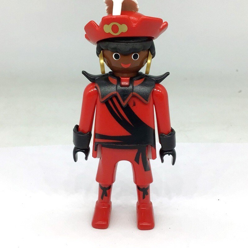 Playmobil valet africain en rouge