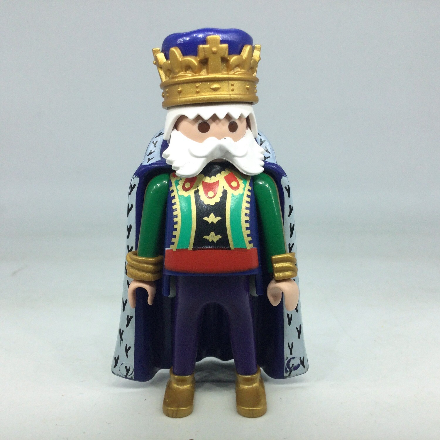 playmobil roi vert et bleu
