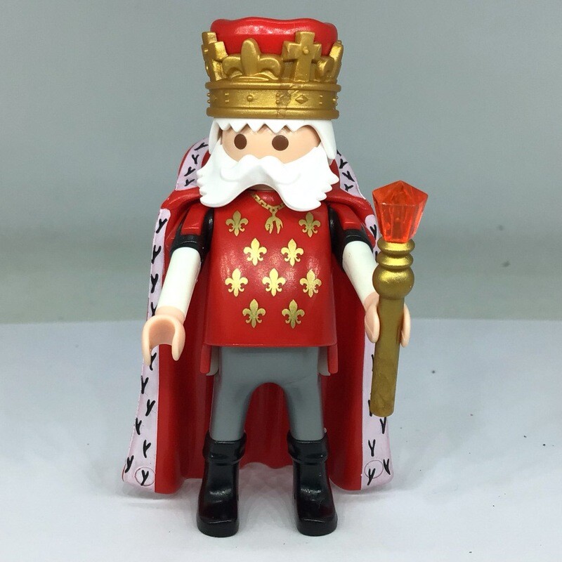 playmobil roi rouge aux lys