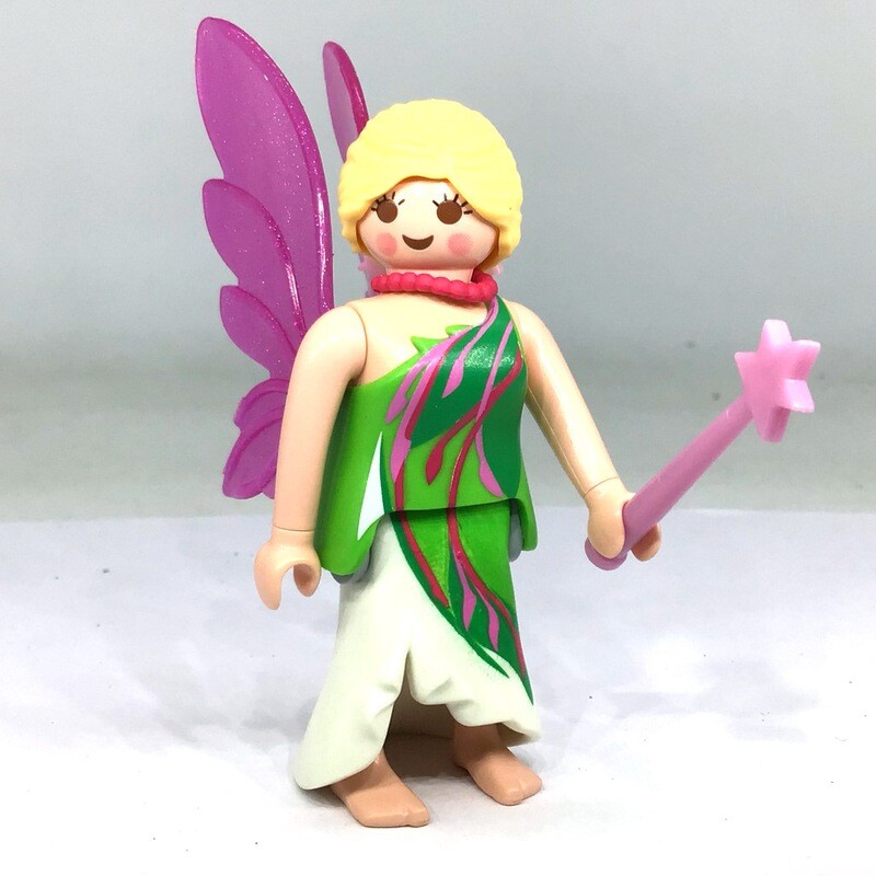 playmobil figures 4 fée verte et rose