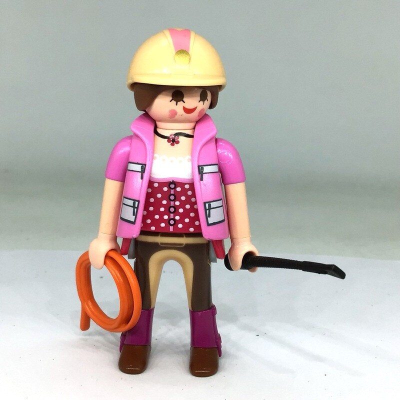 playmobil S14 cavalière équitation rose