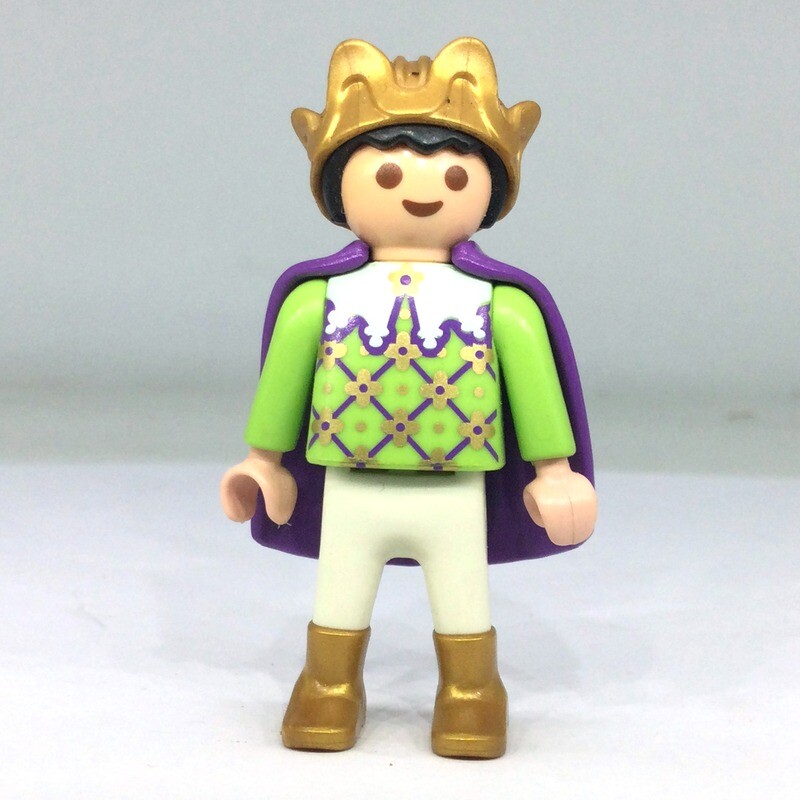 Playmobil prince vert violet