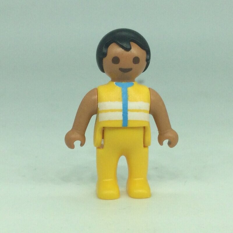playmobil bébé metis jaune