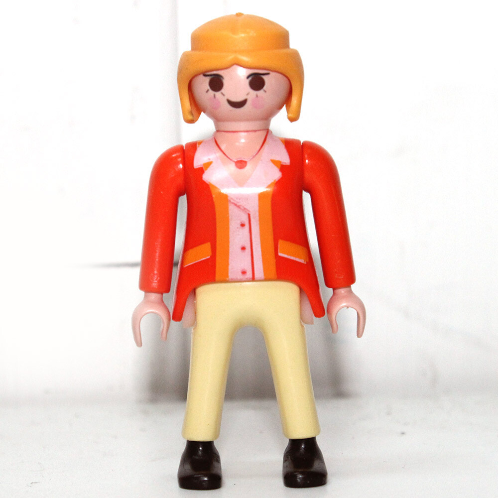 playmobil femme city orange chic