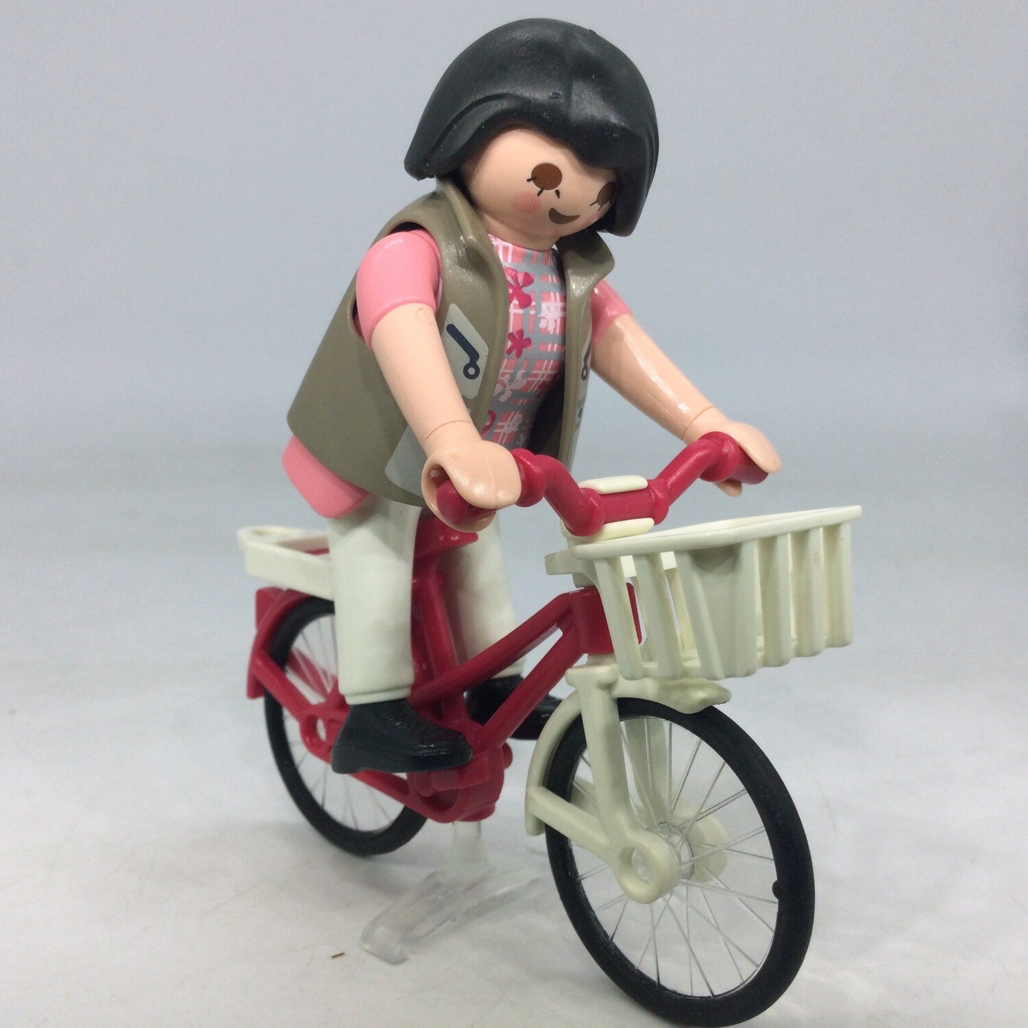 Playmobil femme city en velo