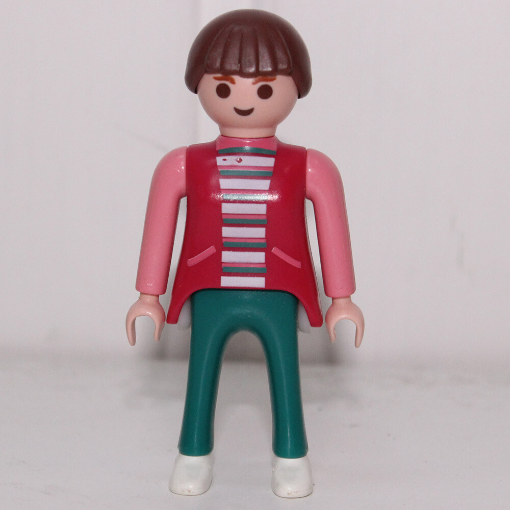 playmobil femme city rayures fushia