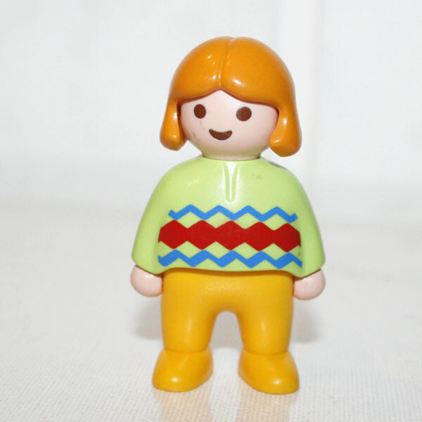 Playmobil 1-2-3 fillette jacquard vert jaune